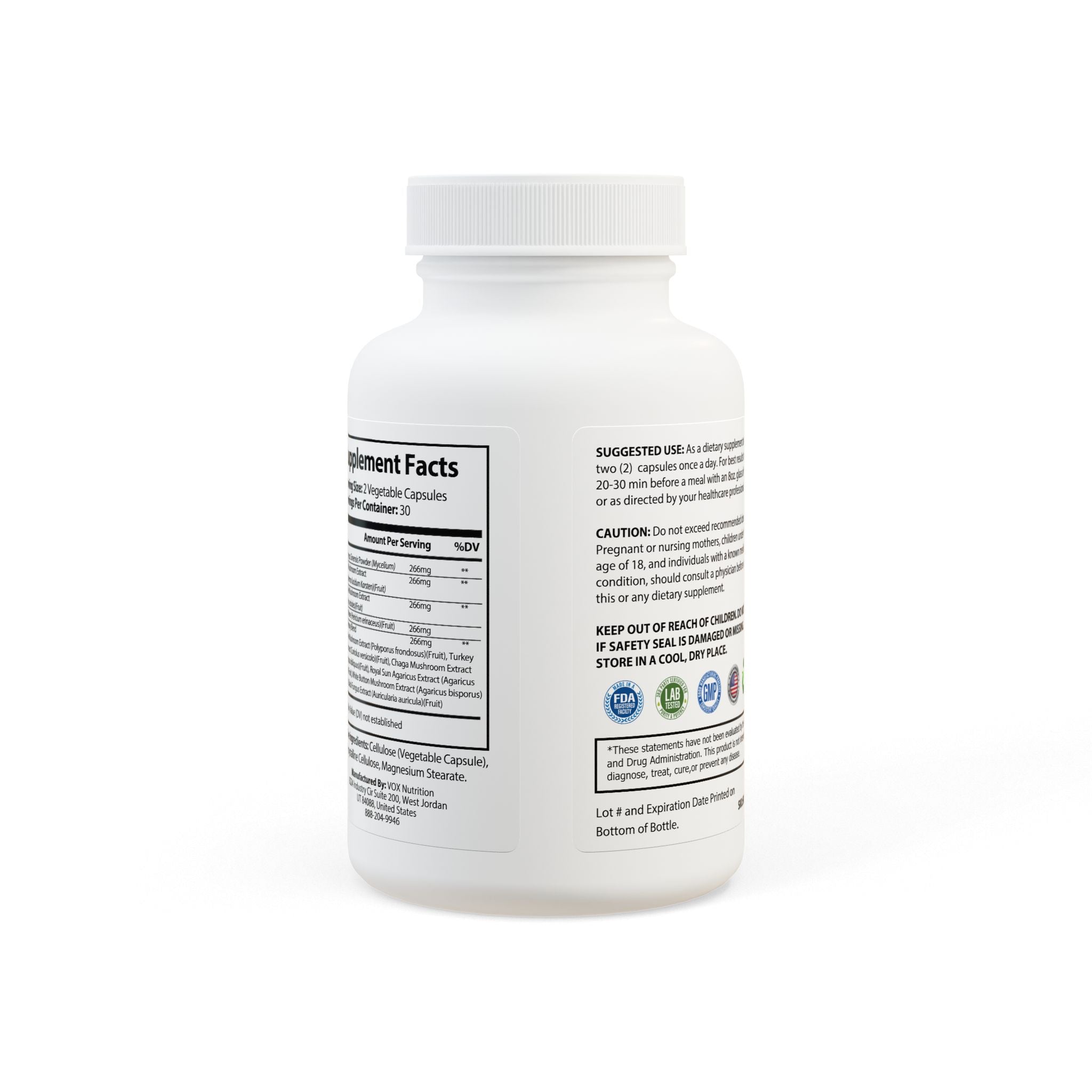 VXRSI Adaptogenic Mushroom Complex (60 Capsules)