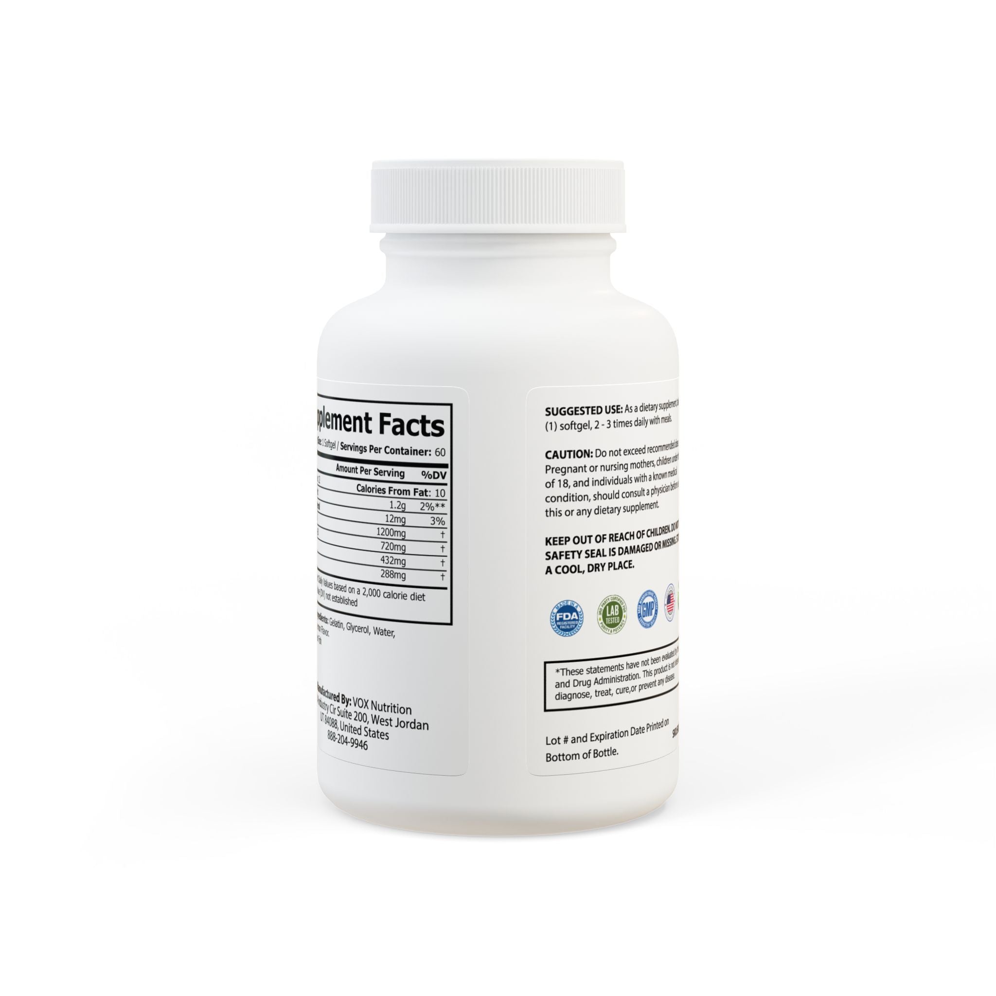 VXRSI Omega-3 Recovery Fuel (60 Softgels)